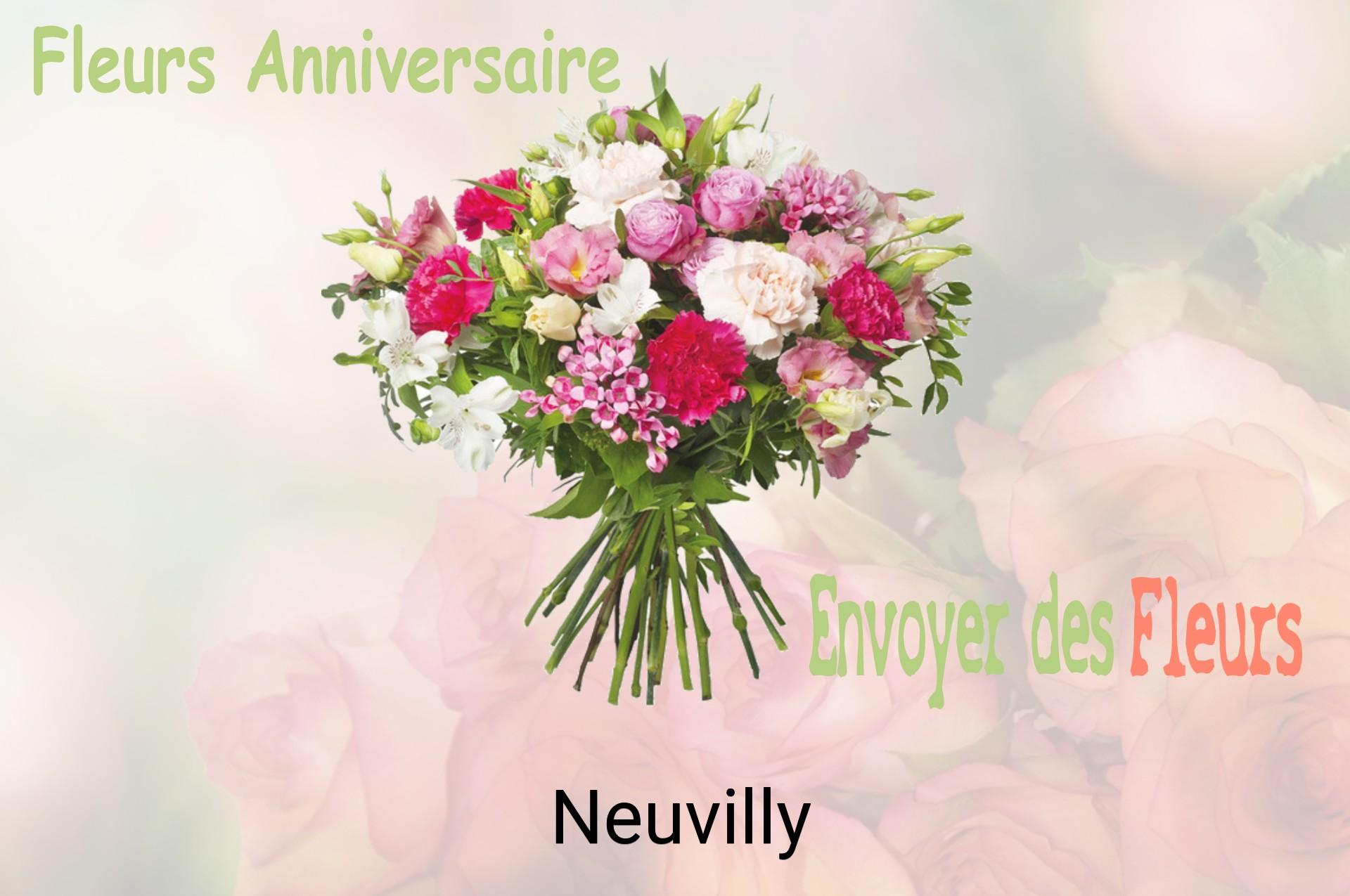 Bouquet de fleurs d’anniversaire livré à Neuvilly